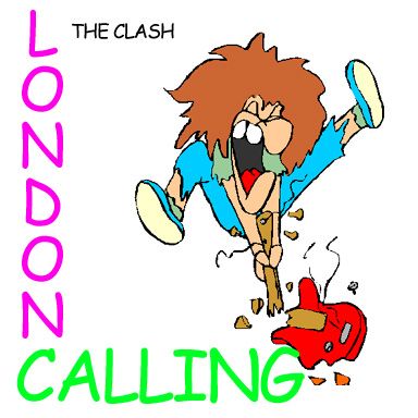 384x384 Classic Albums Covers Remade With Clip Art London Calling