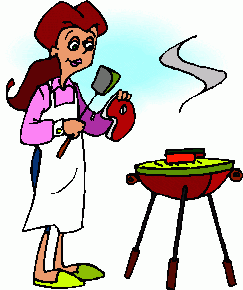 490x586 Summer Grill Clipart