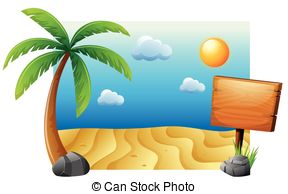 288x194 Summer Scene Vector Clipart