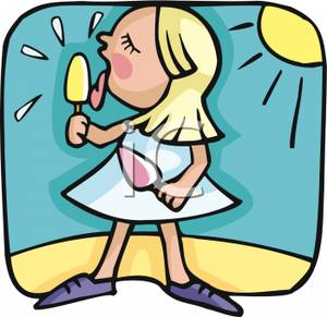 300x291 A Girl With A Popsicle In Summer