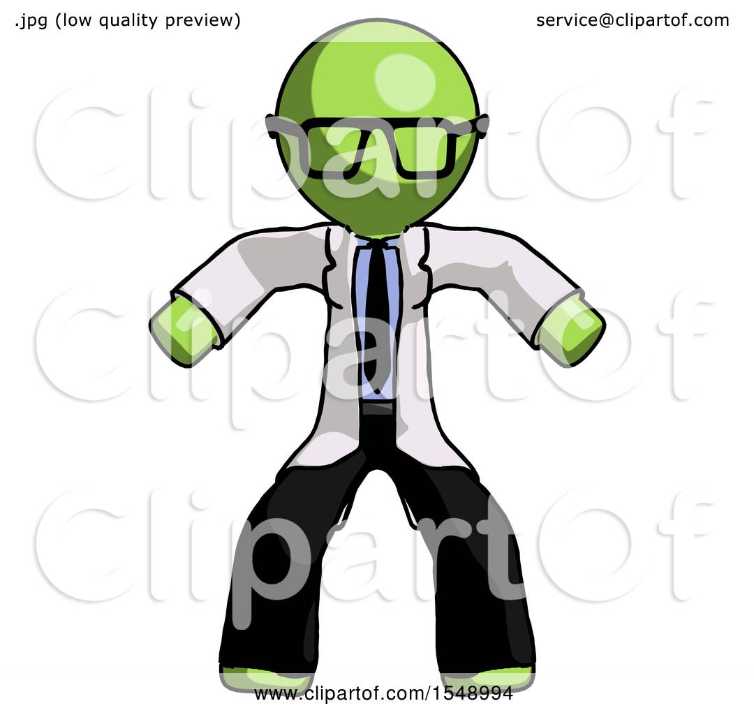 1080x1024 Green Doctor Scientist Male Sumo Wrestling Power Pose By Leo