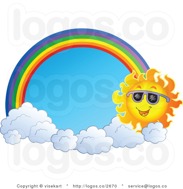 600x620 Rainbow And Sun Clipart Clipart Panda