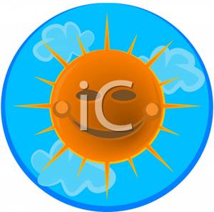 300x298 Clip Art Smiling Sun With Clouds Clipart