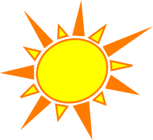 298x273 Yellow And Orange Sun Clip Art