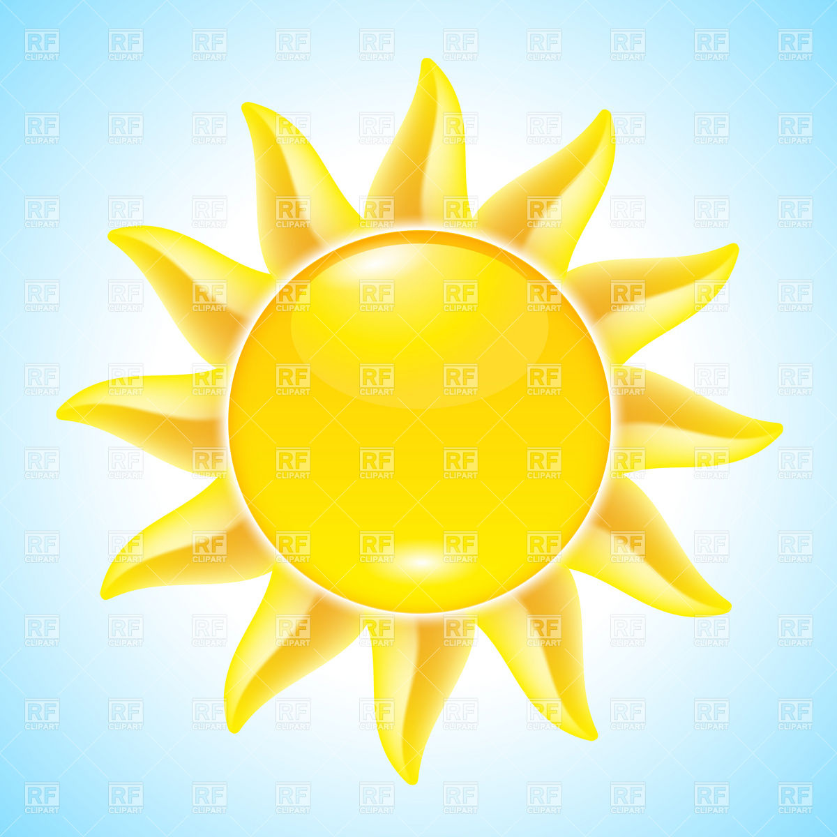 1200x1200 Hot Summer Sun Icon Vector Image Vector Artwork Of Icons