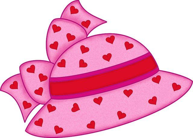 640x456 Pink Hat With Hearts Pink Hat Hats And Clip Art Free