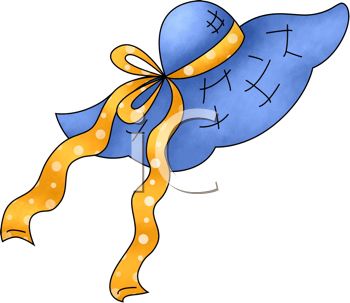 350x303 Whimsical Sun Hat With A Ribbon