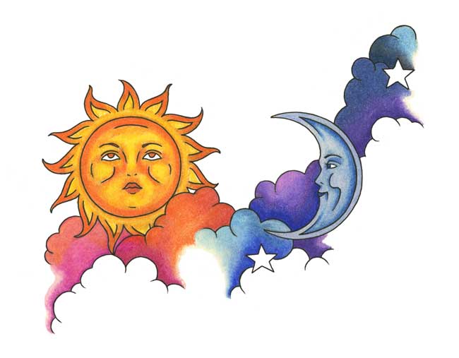 650x507 Tattoo Design Sun Moon Stars By Norablansett