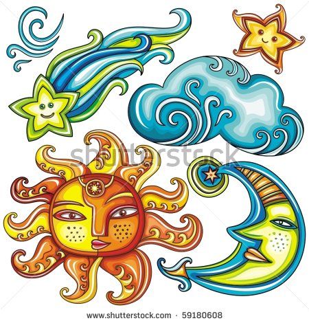 Sun Moon Clipart