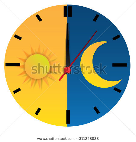 450x470 Clock Clipart Sun