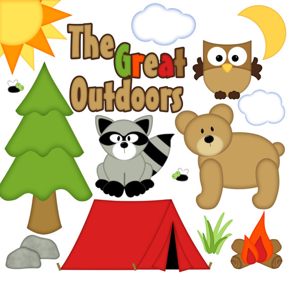 570x570 Camping Digital Clipart