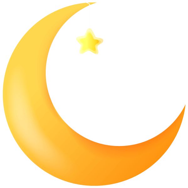 600x600 Crescent Moon Clipart