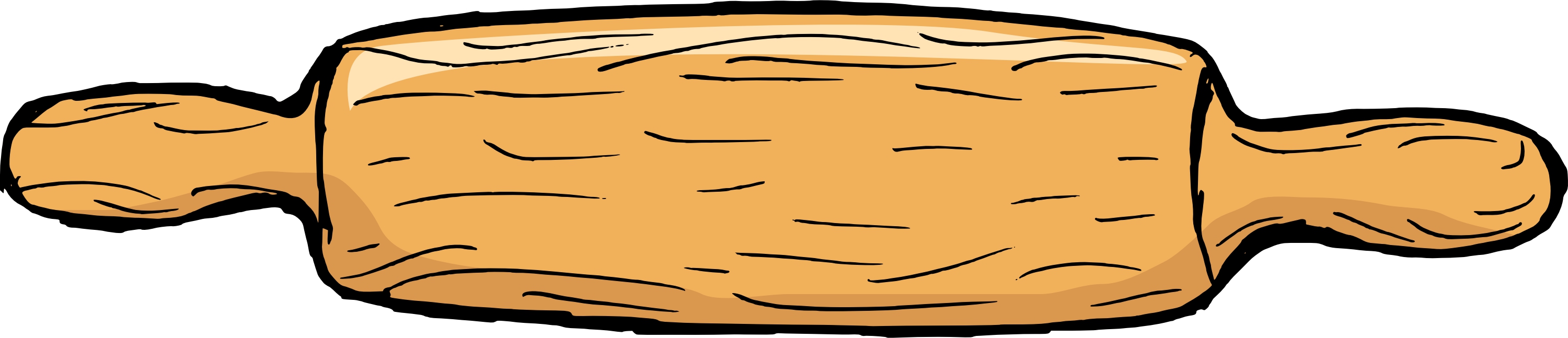 3000x647 Rolling Pin Clipart