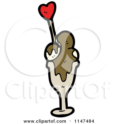 450x470 Cartoon Of An Ice Cream Sundae