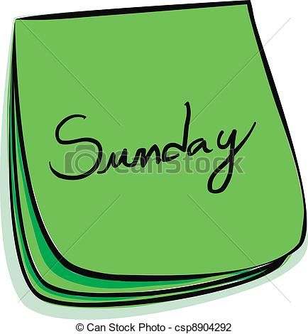 434x470 Amonday Clipart Sunday