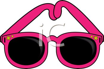 350x234 Picture Of A Pair Of Pink Sunglasses In A Vector Clip Art