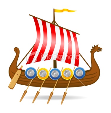 375x380 Viking Boats Clipart