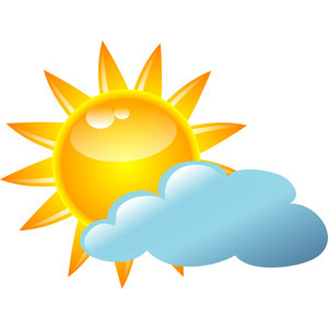 300x300 Partly Sunny Weather Clip Art