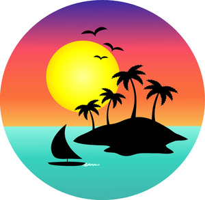 300x293 Into The Sunset Clip Art 6228914