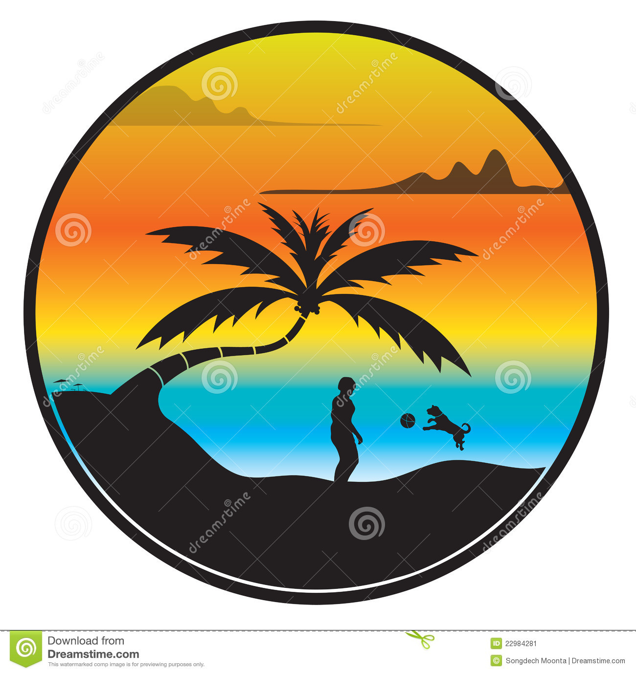 1300x1378 Sun Clip Art Sunset Over The Ocean Free Also Palm Trees Clipart