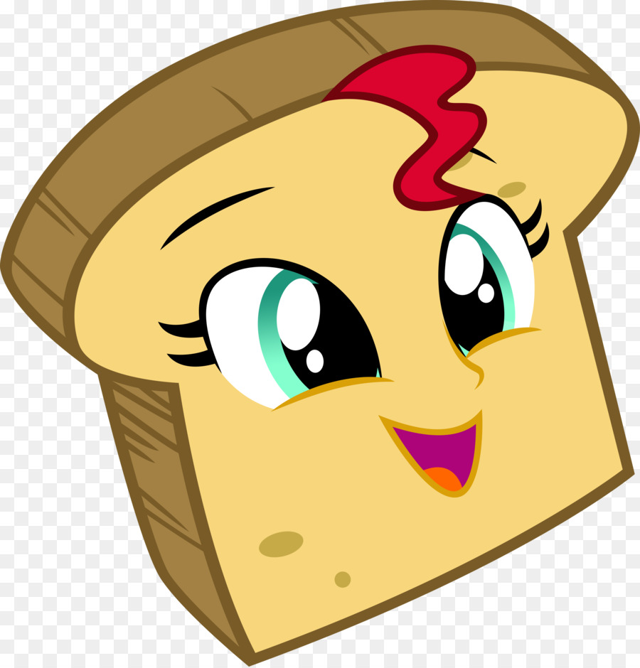 900x940 Sunset Shimmer Toast Bread Cartoon Clip Art