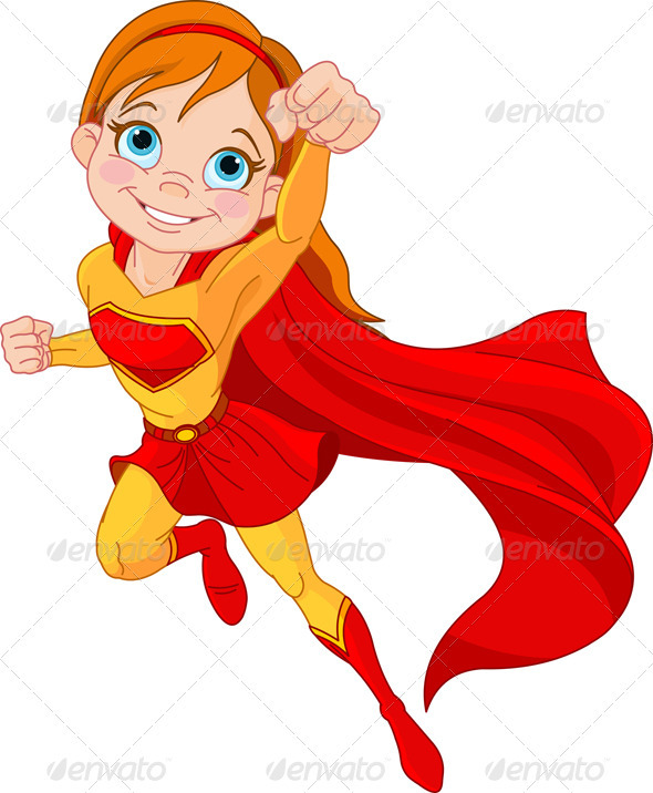 590x716 Super Girl Clipart Superhero Character