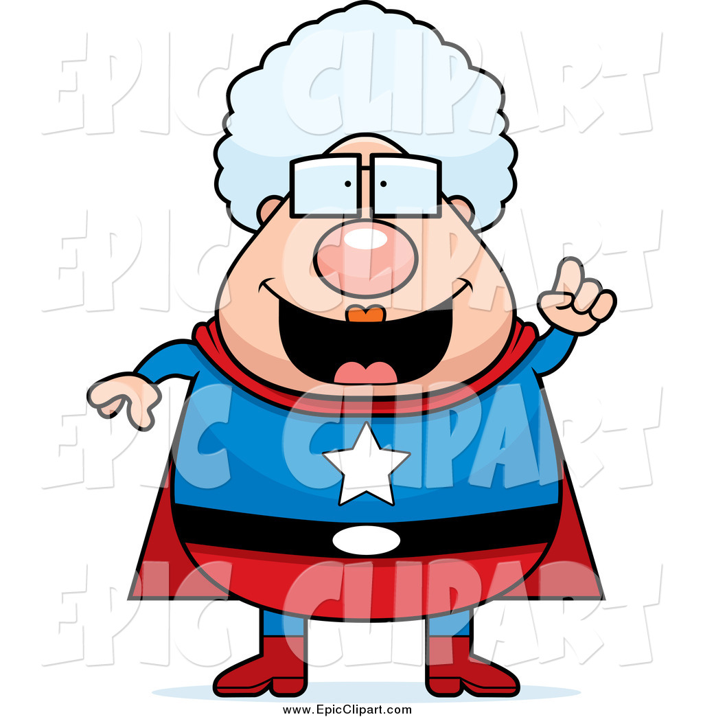1024x1044 Vector Clip Art Of A Super Granny With An Idea By Cory Thoman