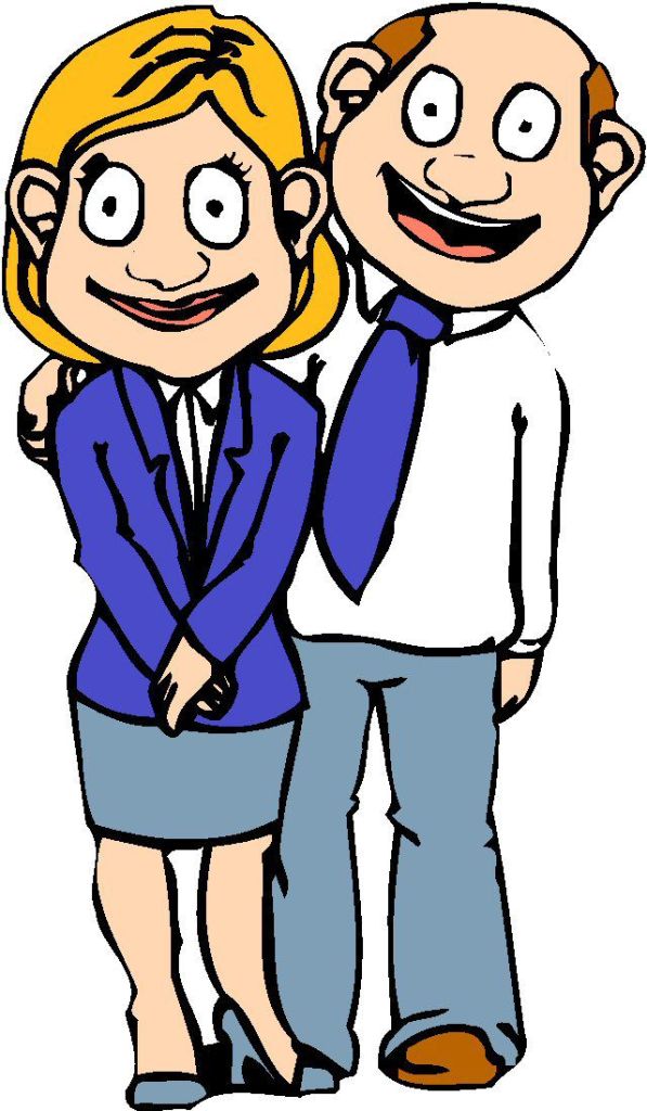 597x1024 Happy Mom And Dad Clipart