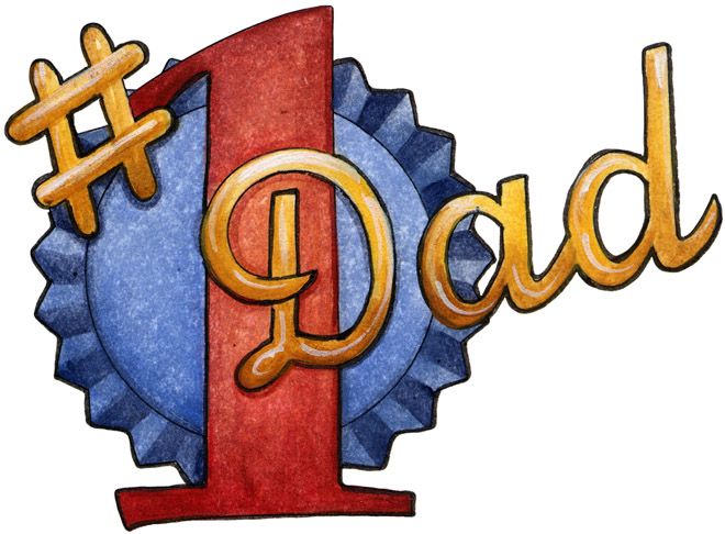 660x486 Number 1 Dad Clip Art