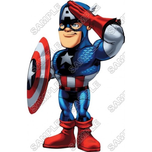 500x500 Super Hero Squad Captain America T Shirt Iron On Transfer Decal