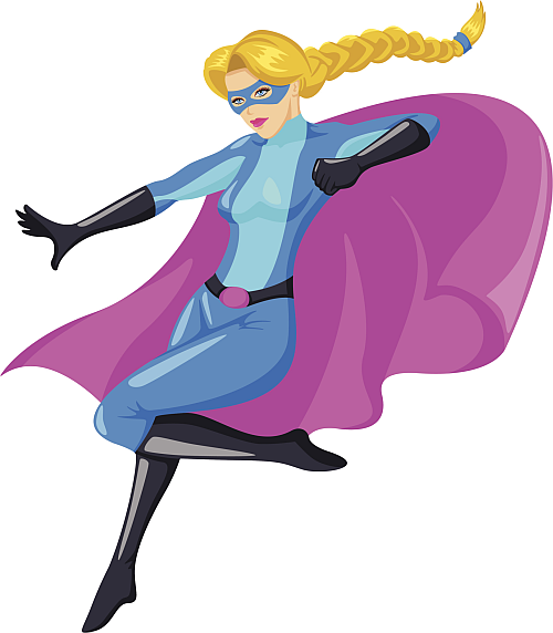 500x572 Superwoman Clip Art Clipartfest