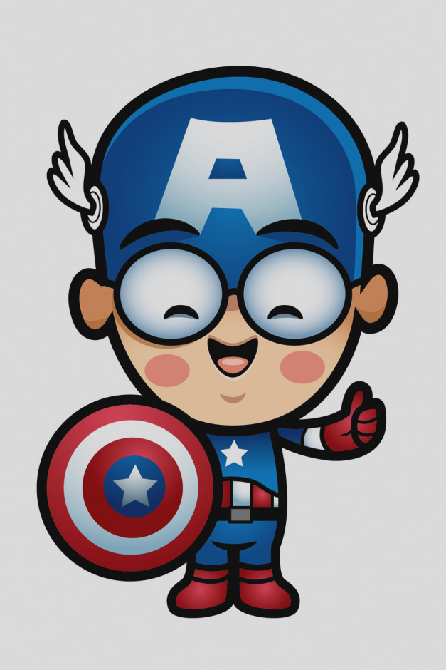 627x940 Gallery Of Captain America Clip Art The 5 Of Aw