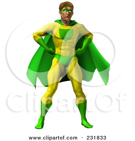 450x470 Super Hero Man To The Rescue, Flying Through A City Clipart