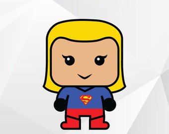340x270 Supergirl Clipart Etsy
