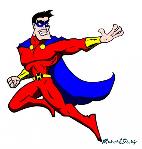 462x485 Superhero Cartoons Free Download Clip Art