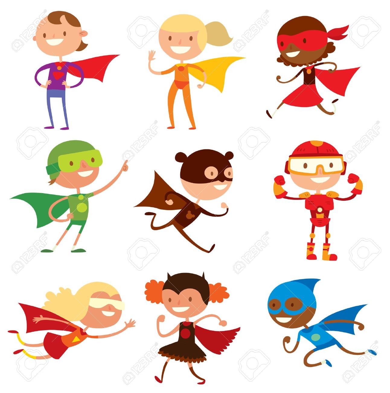 1292x1300 Superhero Kids Clipart Clip Art Super Hero Flying Running