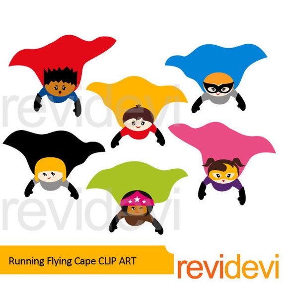 570x570 Superhero Clipart Sale Superhero Flying Cape Clip Art
