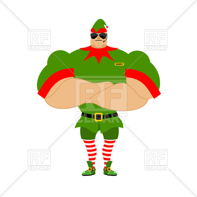 400x400 Strong Santa Elf