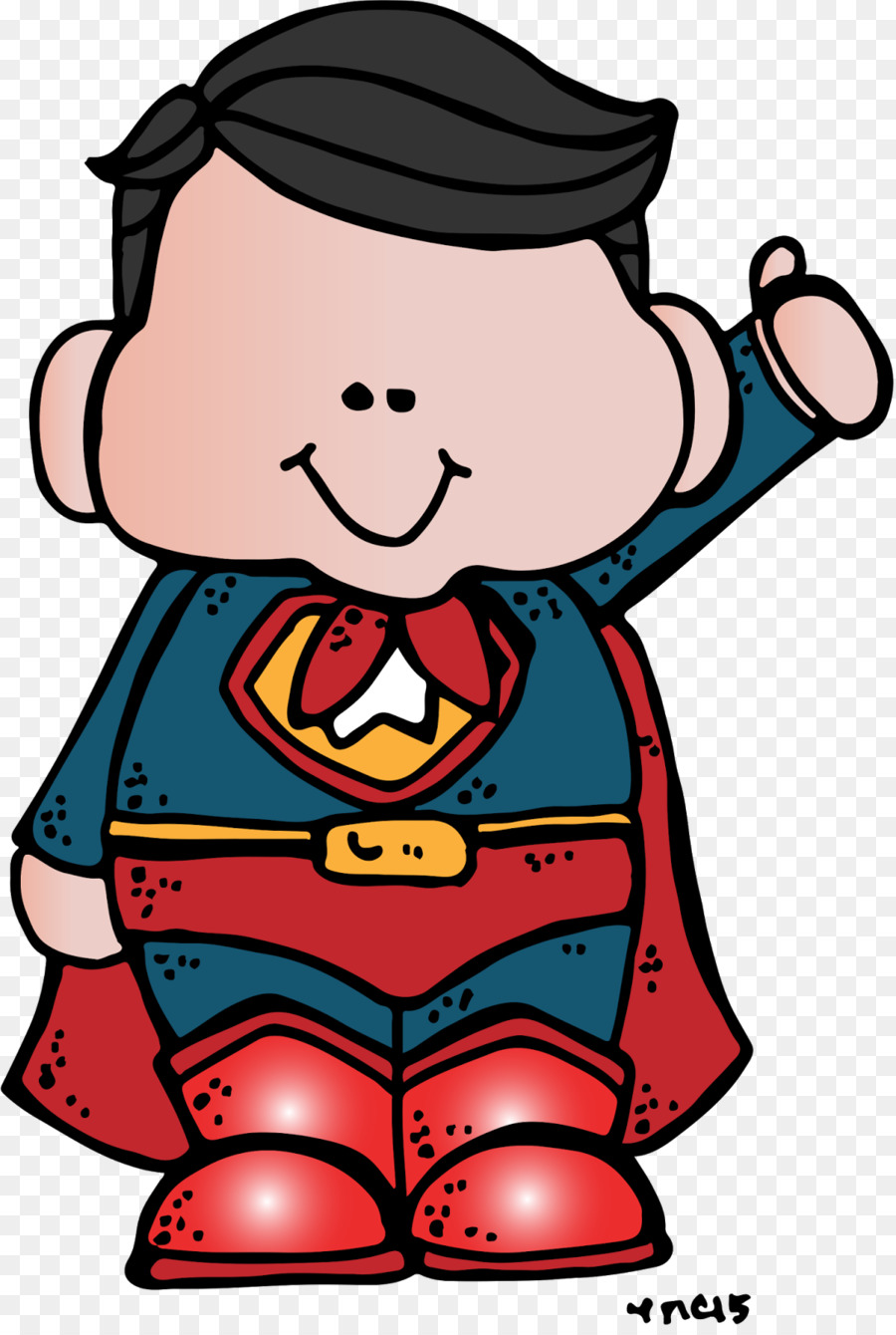 900x1340 Superhero Blog Clip Art