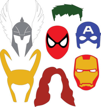 353x375 Mask Clipart Marvel