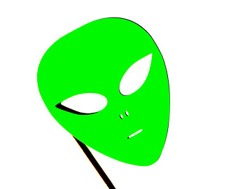 340x270 Alien Clipart Neon Pencil And In Color Mask