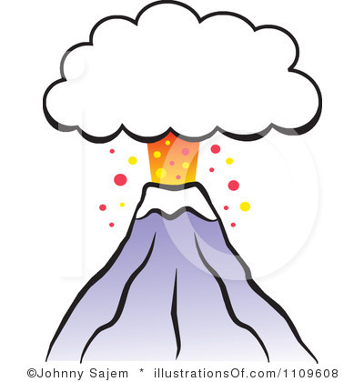 400x420 Volcano Clipart