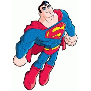 300x300 Silhouette Design Store Superman Flying Free Svg