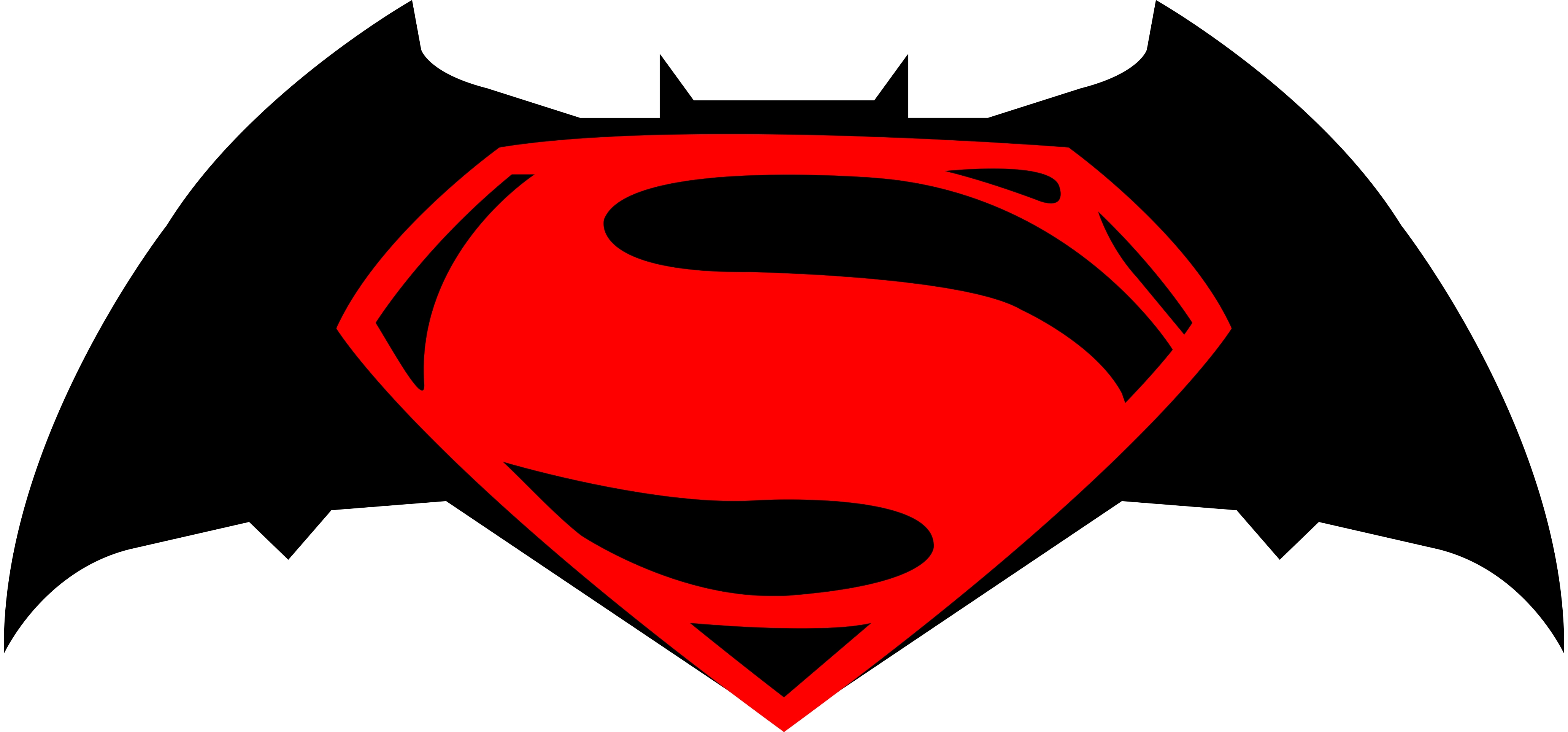 4124x1925 Batman And Superman Clipart
