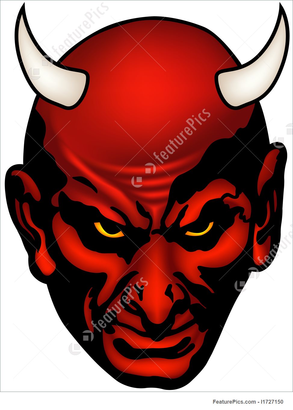 974x1360 Devil Head Illustration