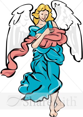 276x388 Nativity Angel In Color Clipart