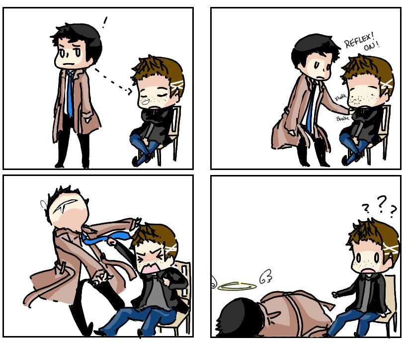 819x690 Chibi Destiel By Akaikitsunekegawa Clipart