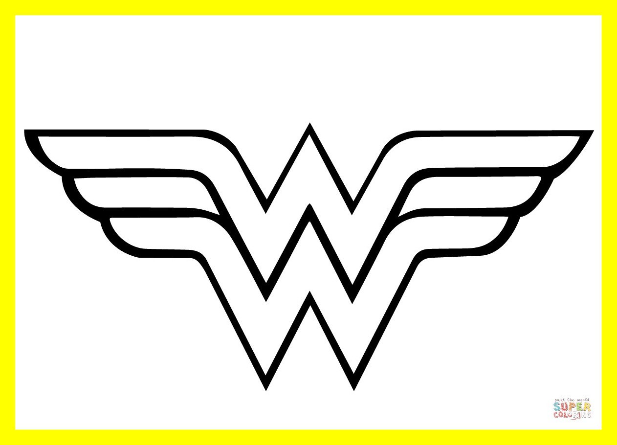 1262x910 Fascinating Fresh Wonder Woman Logo Coloring Gallery Pic