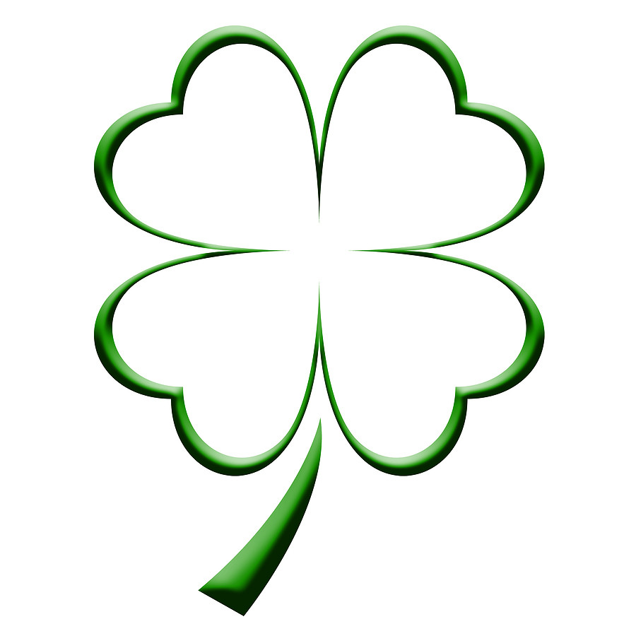900x900 Four Leaf Clover Coloring Pages