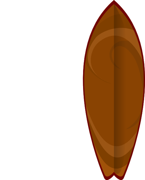 480x596 Surf Board Clip Art